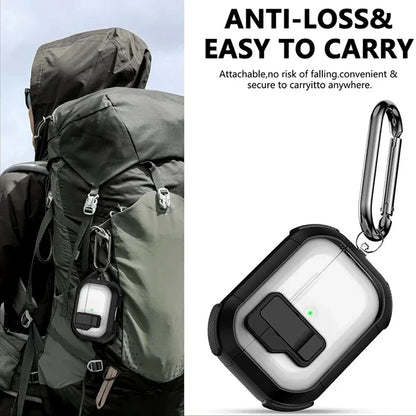 Security Lock Case for AirPods 1/2/3 & AirPods Pro 2 — Protective Headphone Cover & Coque