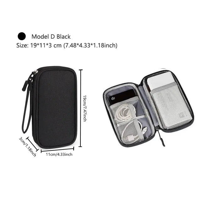 Waterproof Travel Cable Organizer Bag – Portable Digital Storage Pouch for Electronic Accessories