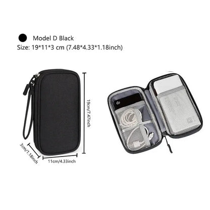 Waterproof Travel Cable Organizer Bag – Portable Digital Storage Pouch for Electronic Accessories