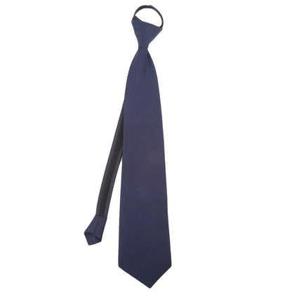 Pre-Tied Men’s Skinny Zipper Tie – 5cm Slim Necktie in Red, Black & Blue for Parties & Events