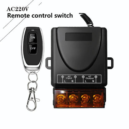 Universal 433MHz Wireless Remote Control Switch – AC 220V 30A Relay for Light, Lamp, Water Pump, Door Transmitter