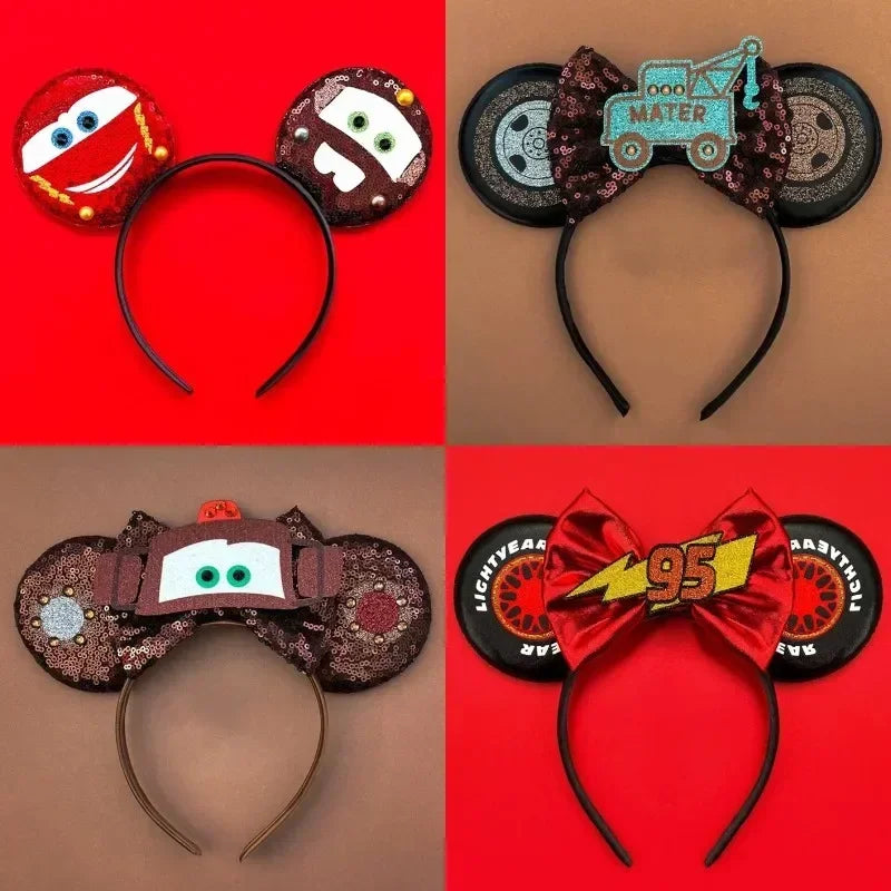 Toy Story Character Headbands - Sequin Bow, Woody, Buzz Lightyear & Alien Hair Accessories for Girls