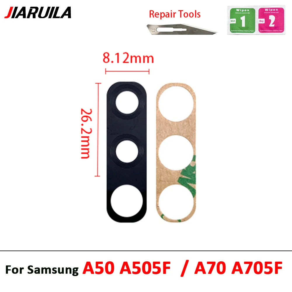 Rear Camera Glass Lens Replacement with Adhesive for Samsung M Series & A Series (M51, A10s, A20s, A12, A50s, A51, A71, M21, M31s)