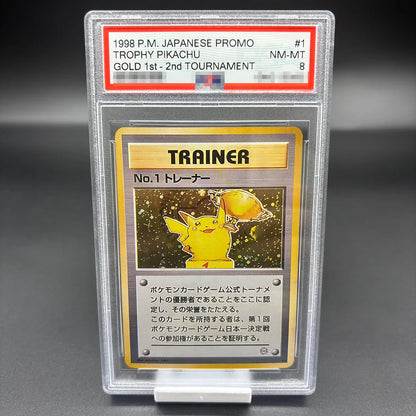 DIY 2023 PTCG Van Gogh Pikachu & Grey Felt Hat Collection Card – 10-Point Rating Anime Game Card Gift Toy