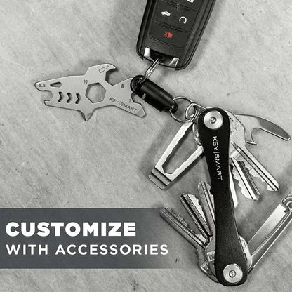EDC Key Holder & Organizer – Key Carrier with Ring Attachment Loop, Smart Keychain Accessories