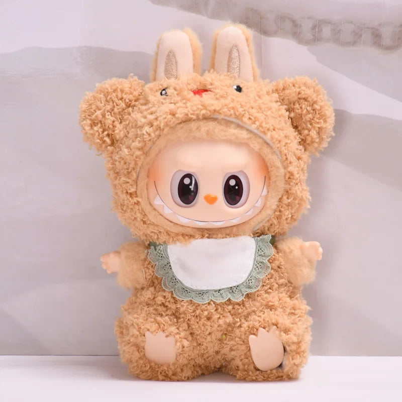 New Hot 2.0 Labubu Doll Outfit — Have A Seat Series Macaron The Monsters Vinyl Doll Clothes & Cap Accessories