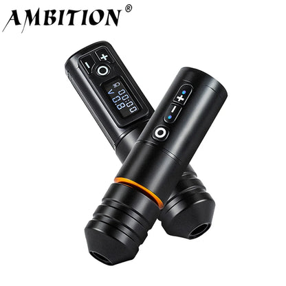 Ambition Ninja Pro Wireless Tattoo Machine – Portable Rotary Pen with 2400mAh Battery & Coreless Motor for Artists