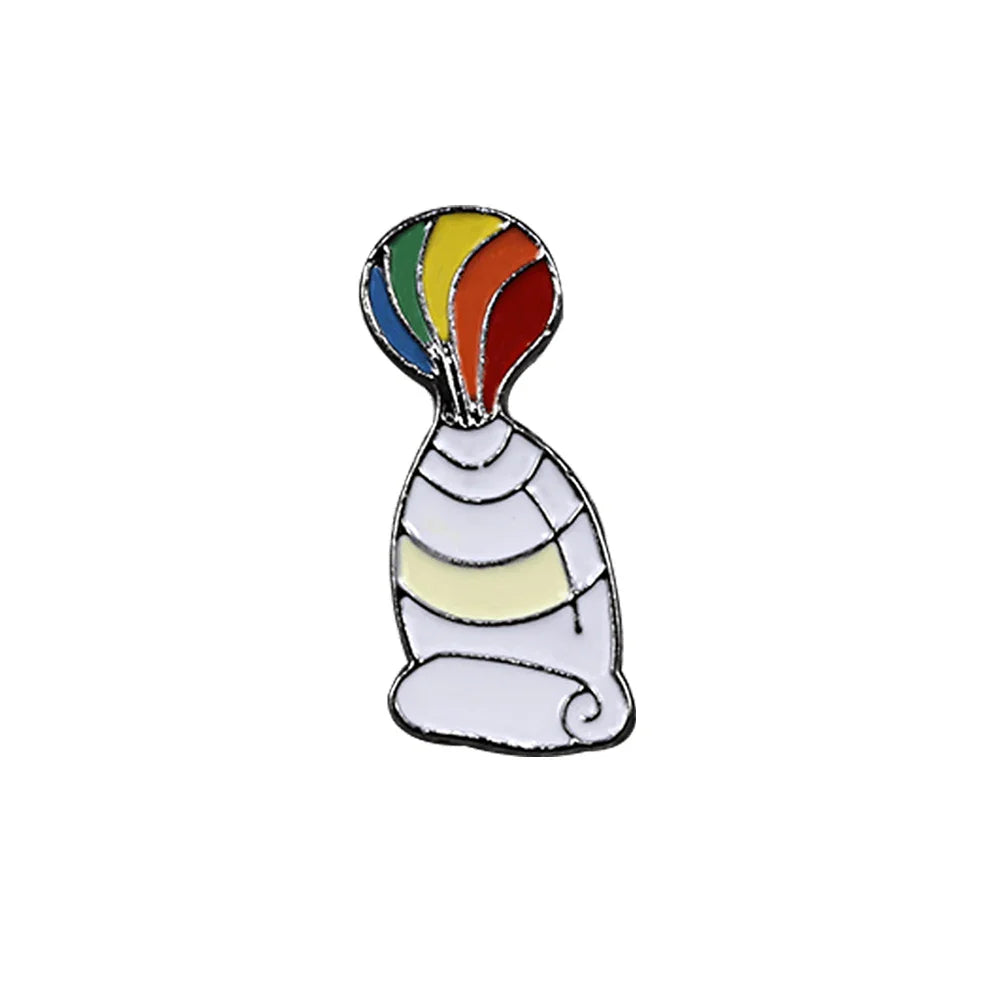 LGBT Rainbow Enamel Pins — Custom Heart & Flag Brooches for Bag, Shirt, Lapel, YES Gesture, Jewelry Gifts
