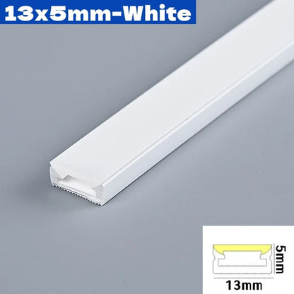 DC12V Flexible LED Neon Rope Light – Waterproof Silicone Strip Lamp for Cabinet, Closet & Recessed Lighting (4–10mm)