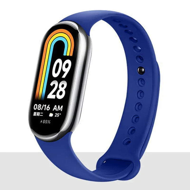 Silicone Sport Strap for Xiaomi Mi Band 8 NFC – Replacement Smartwatch Bracelet