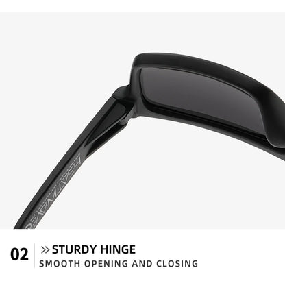 2024 New Heat Wave Luxury Polarized Sunglasses – Square Conjoined Lens, UV400 Protection for Men & Women