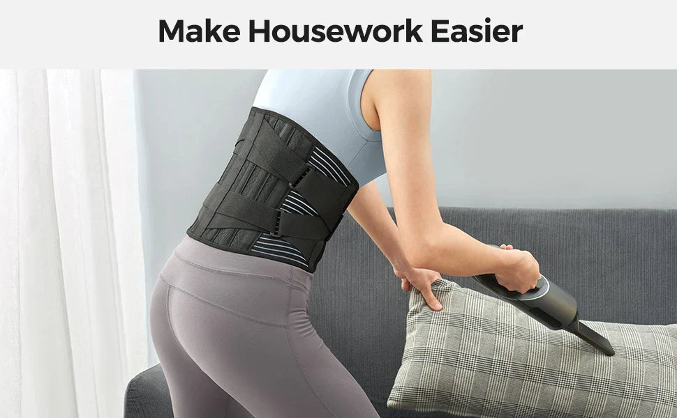 Double Pull Lumbar Support Belt — Orthopedic Waist Corset for Men & Women | Spine Decompression, Back Pain Relief & Waist Trainer Brace