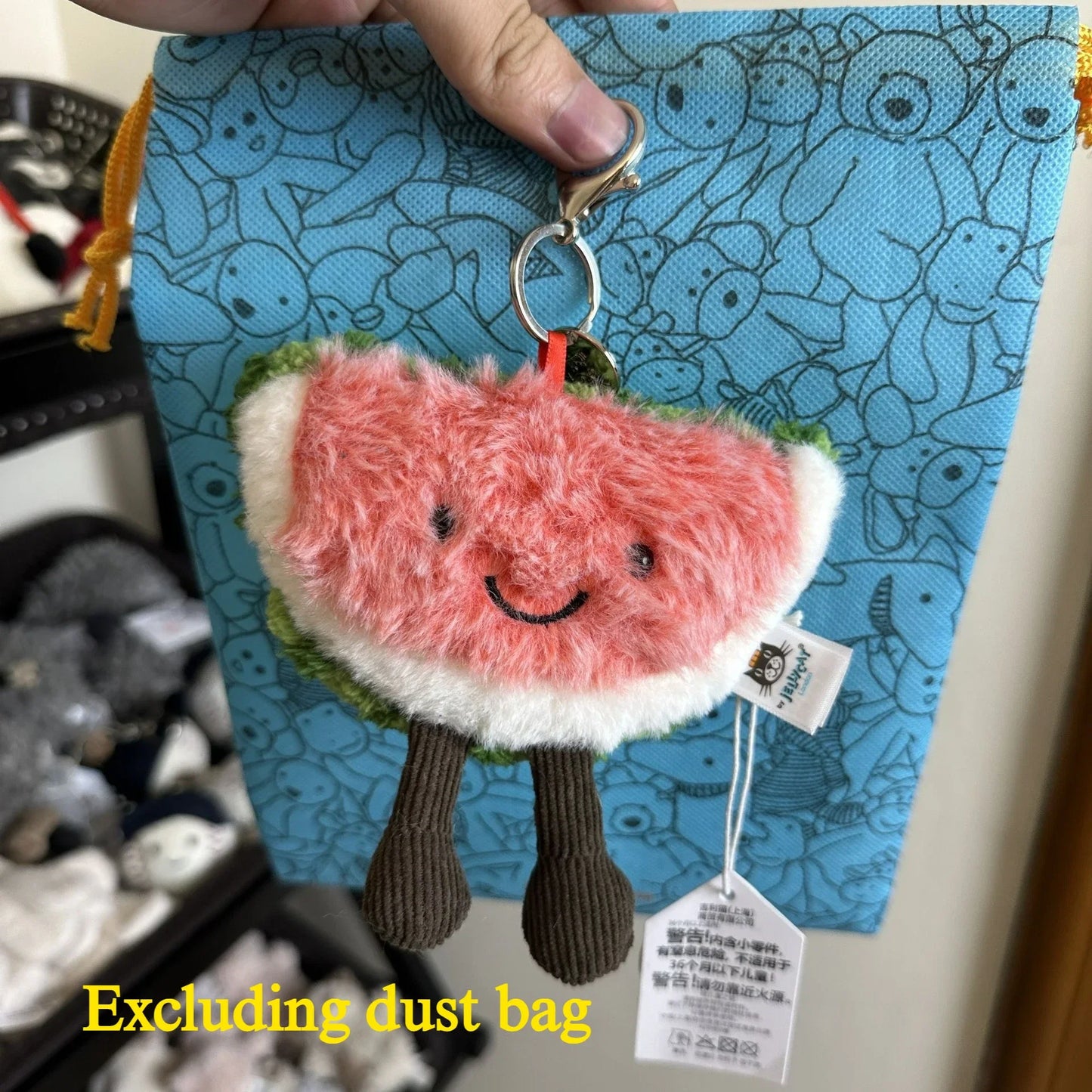 Cute Plush Bag Charm Keychain - Kawaii Soft Toy Pendant Birthday Gift for Girls