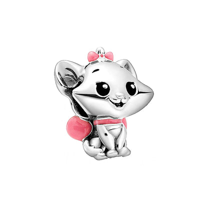 MINISO League of Legends Mickey & Minnie 925 Sterling Silver Charm – Beads Fit for Pandora Bracelet, Ladies Jewelry