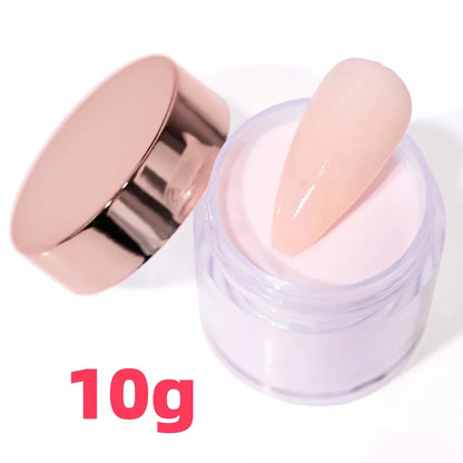 50g/100g Nude Nail Acrylic Powder Bulk Set – 4-in-1 Solid Crystal Extension, Dipping & Engraving Nail Art Monomer Wholesale