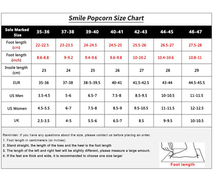 Smile PoP Winter Plush Men’s Shoes – Classic Indoor & Outdoor Non-Slip House Slippers for Men & Women, Casual Bedroom Footwear