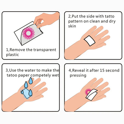 Large Anime Black Temporary Tattoo – Waterproof Curse Mark Body Art Sticker for Back & Waist, Unisex Fake Tattoo