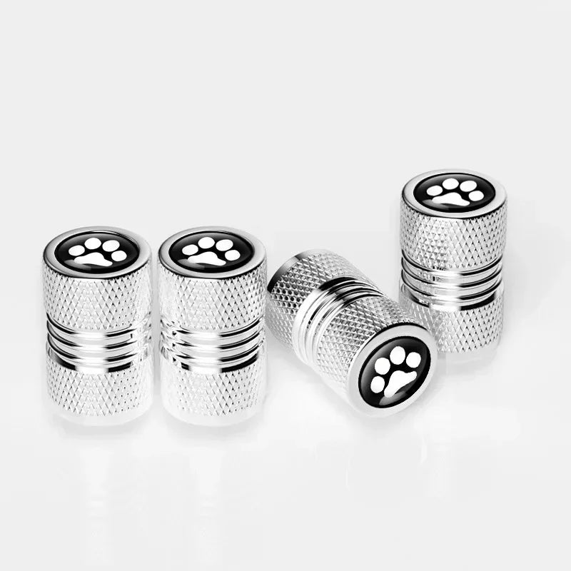 4 Pcs Crown Dice Car Wheel Tire Valve Caps - Universal Tyre Rim Stem Covers | Air Dust & Waterproof | Bling Accessories for Car & Motorcycle
