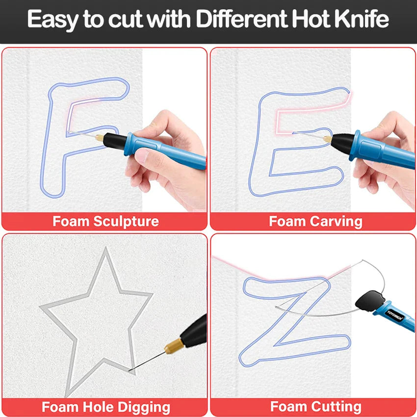 Electric Foam Cutter Kit – Hot Wire Foam Carving Pen for Styrofoam Crafts and Sculpture Cutting Tools