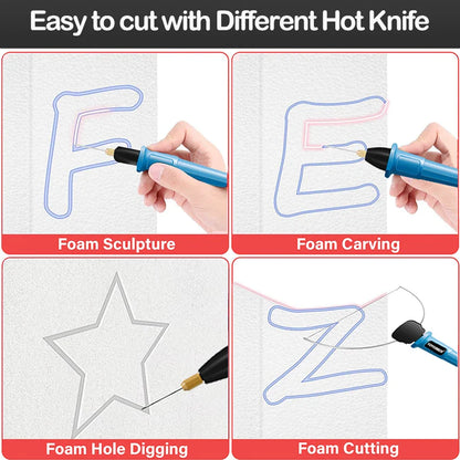 Electric Foam Cutter Kit – Hot Wire Foam Carving Pen for Styrofoam Crafts and Sculpture Cutting Tools