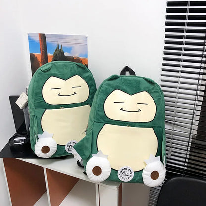 MINISO Switch Pokémon Cappy Beast Plush Backpack — Large Capacity Couple Bag, Anime Toy Storage & Gift Accessory