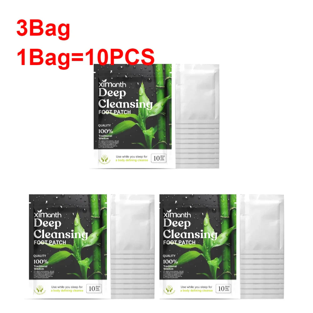 Natural Detox Foot Patches – 10-50PCS/Bag, Herbal Stress Relief, Deep Sleep, and Foot Care Detox Stickers