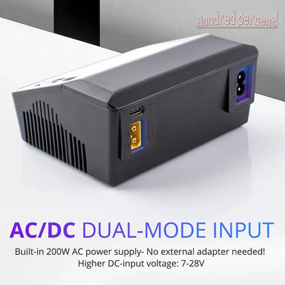 NEW ToolkitRC M6DAC Dual Channel Smart LiPo Battery Charger – 200W AC, 350W DC, 15A for 1-6S LiHV with 65W PD