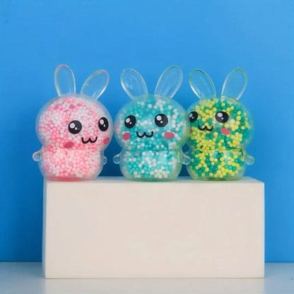 Squishy Bunny Stress Balls – Colorful Rabbit Fidget Toy for Kids & Girls, Perfect for Easter Basket Stuffers