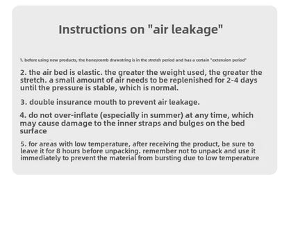 MOUNTAINHIKER 2025 Inflatable Air Mattress – PVC Glamping Sleeping Mat with Built-in Pump for 1-3 Persons