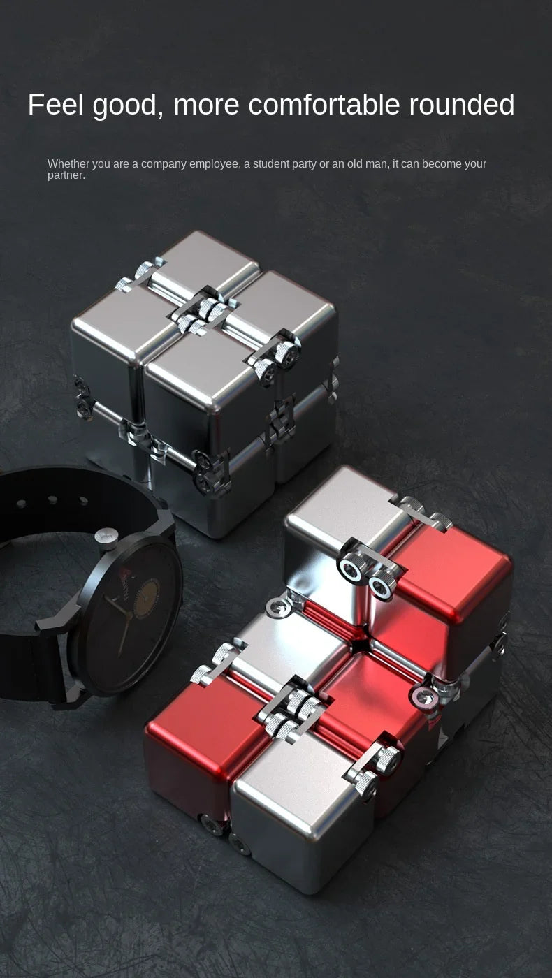 Fashion Metal Infinite Magic Cube – Upgraded Disassembled Intelligence & Decompression Toy
