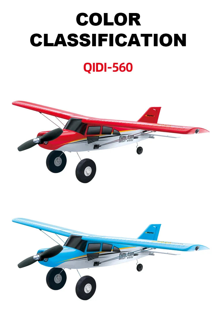 Qidi560 Moore M7 Off-Road RC Plane – 4CH Brushless Fixed-Wing Aircraft, EPP Foam, Remote Control Airplane Toy