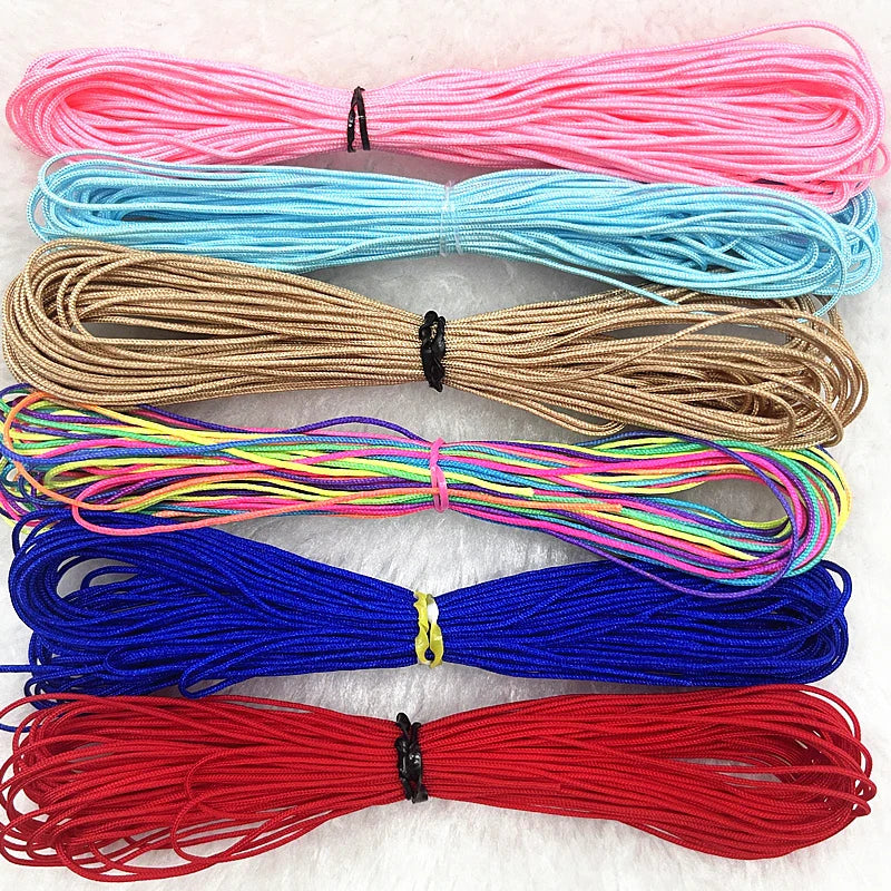 Nylon Macrame Cord Thread (0.4–1.5mm) – Braided DIY Bracelet, Beading & Tassel String