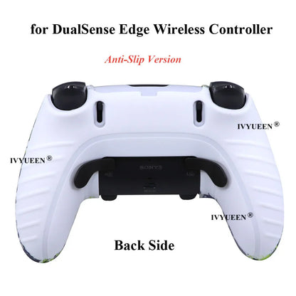 IVYUEEN Water Transfer Printing Silicone Protective Skin for PS5 DualSense Edge Controller