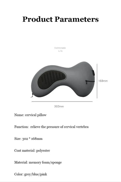 Multifunction U-Shaped Neck Pillow – Soft Slow Rebound Travel Pillow for Sleeping, Cervical Support & Massage