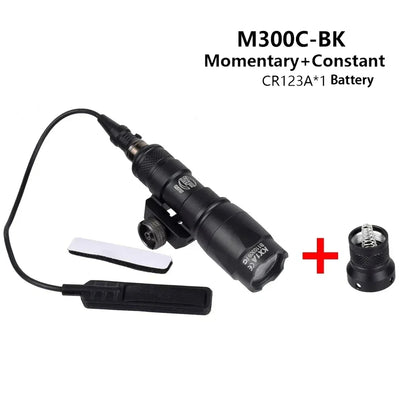 Tactical Surefire M300 M300B M300C Flashlight – Powerful Rifle & Gun Light with Dual Function Switch for Airsoft
