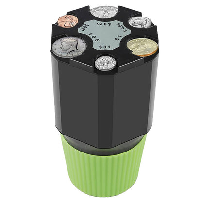 Car Piggy Bank – Large Capacity Plastic Coin Storage Box, Euro & Dollar Organizer, Kids Toy Gift Wallet
