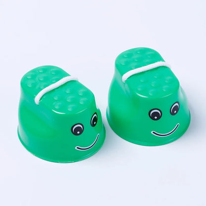 Plastic Walker Stilt Shoes — Balance Training Toy for Kids, Outdoor Fun & Kindergarten Learning Aids