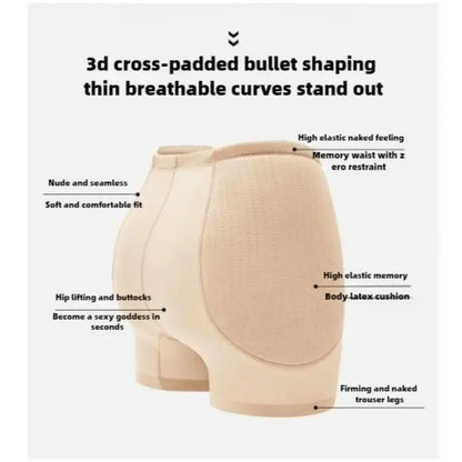 Plus Size Butt Lifter Padded Panties – Women’s Shapewear Hip Enhancer & Tummy Control Shorts