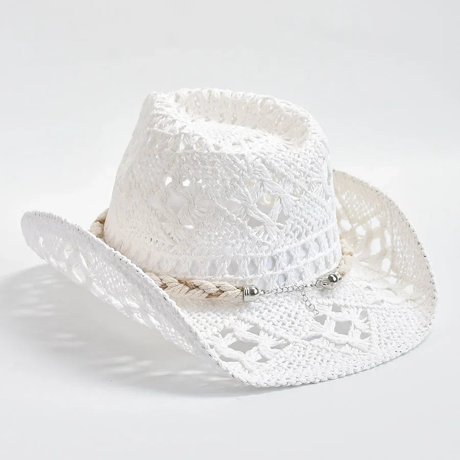 Summer Hand-Woven Straw Hat for Women – Shell-Decor Beach Sun Hat, Holiday Panama Feminino