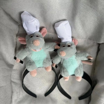 Disney Ratatouille Plush Hairband – Cartoon Headband for Girls’ Birthday & Creative Decor