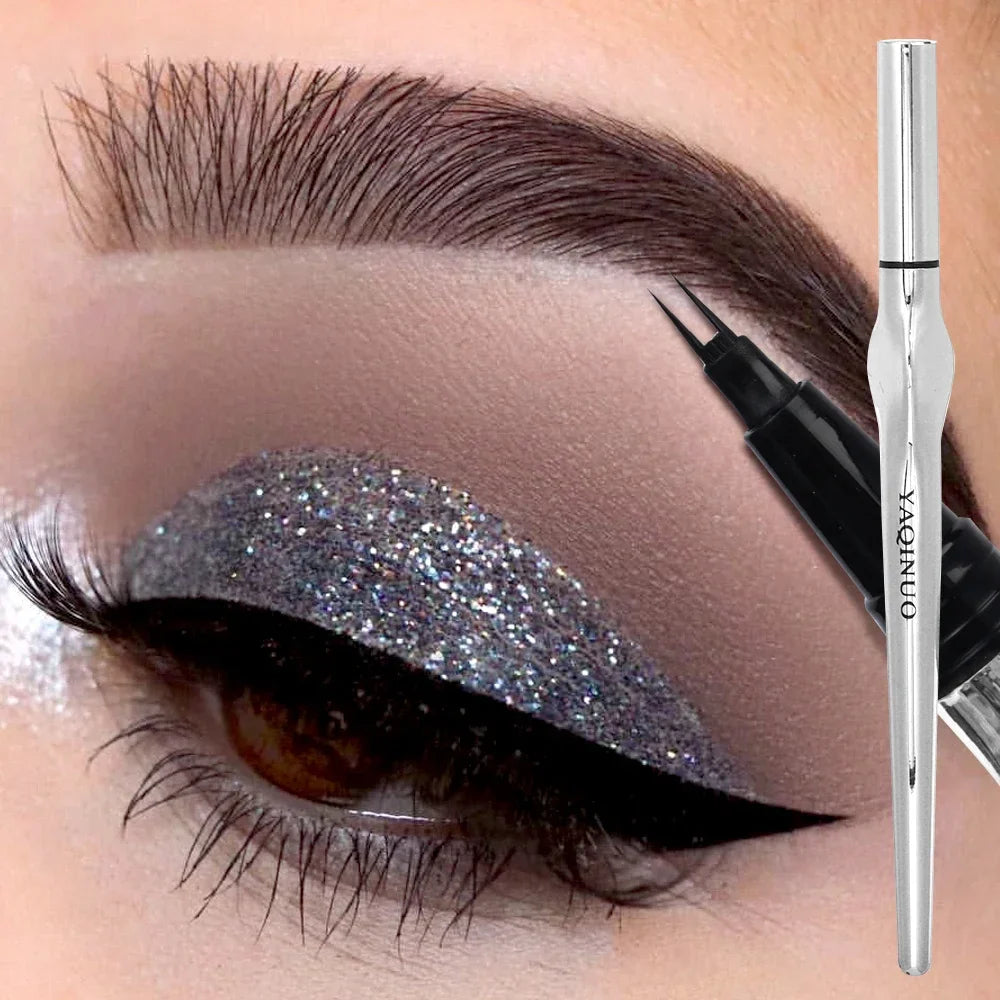 2Point Wild Eyebrow Pencil – Long-Lasting Waterproof Thin Liquid Tattoo Brow Pen with Easy Grip, Korean Makeup