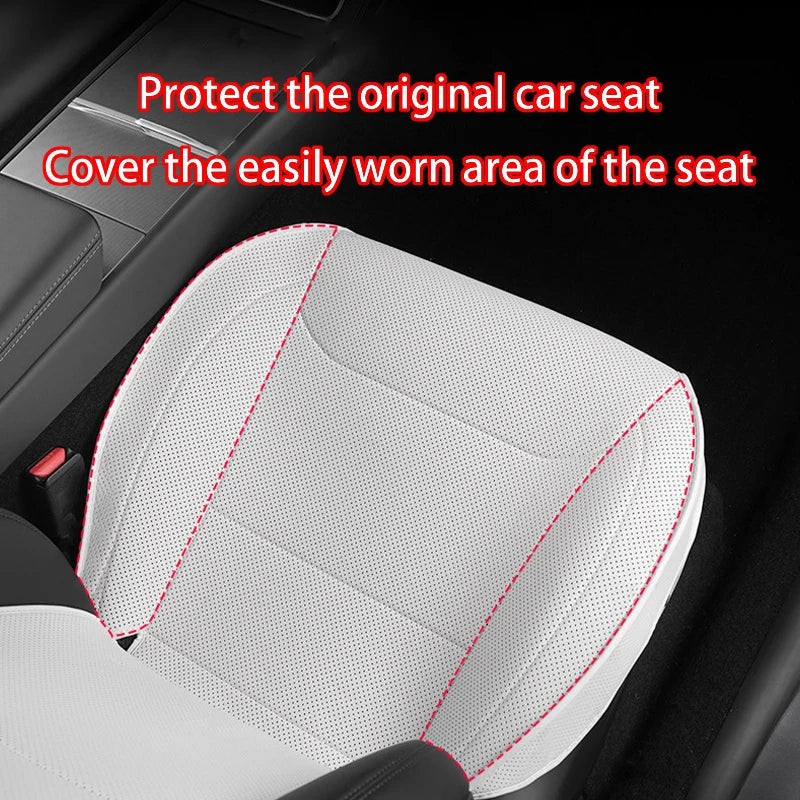 Tesla Model 3 Highland 2025–2026 Premium PU Leather Seat Cover – All-Season Full Set Car Seat Cushion Protector Interior Accessory