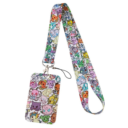 FI24 Japanese Anime Lanyard – Student Card & Badge Holder, Neck Strap for Phone, Subway & Access Cards, Gift for Kids