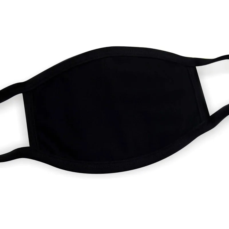 Black Cotton Winter Mask — Unisex Thickened Half-Face Cotton Cartoon Pattern Anti-Dust Respirator