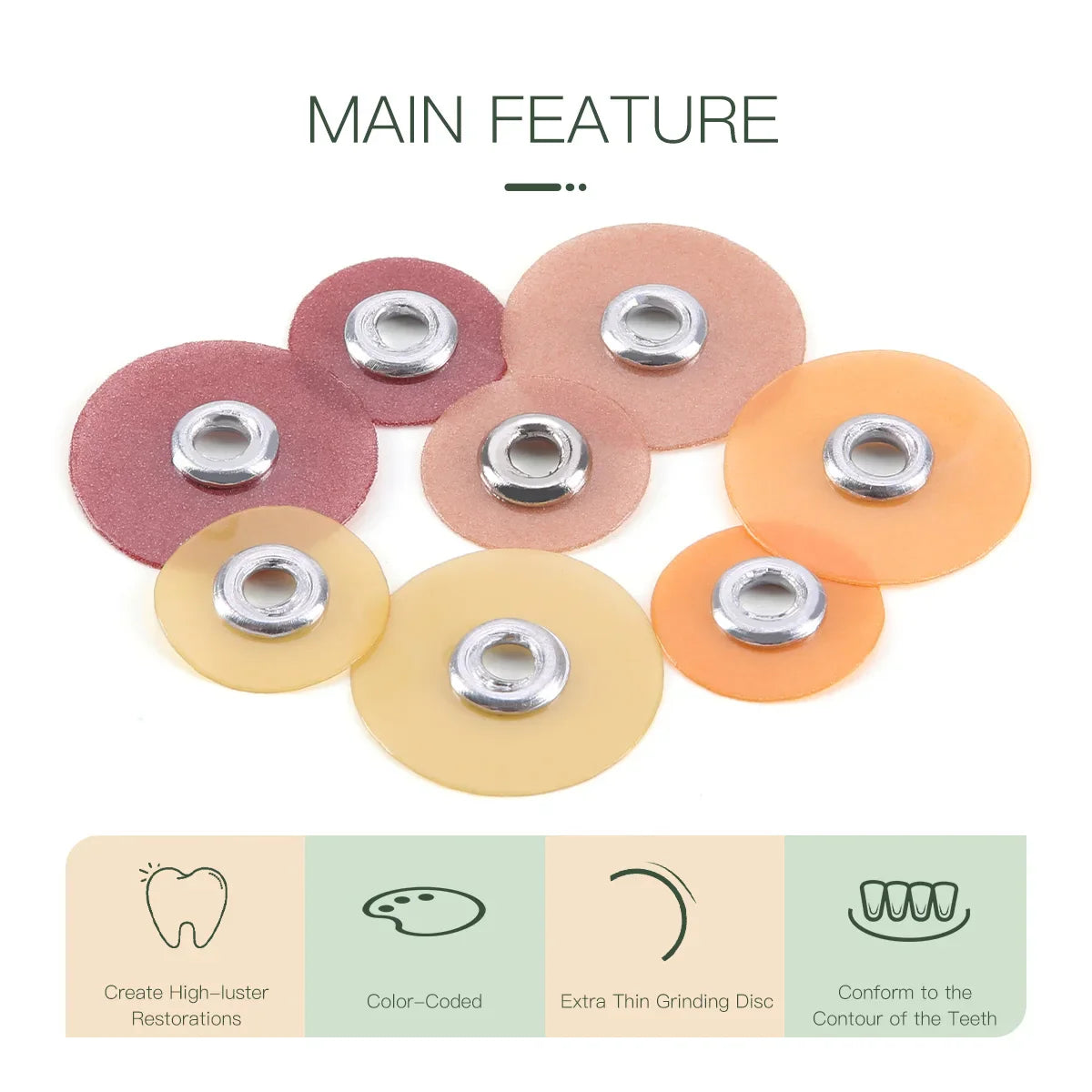 Dental Finishing & Polishing Discs – Superfine, Fine, Medium, Coarse for Composites, Ceramics & Glass Ionomer