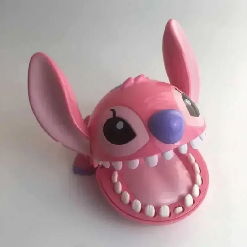 Disney Stitch Bite Finger Figures - Anime Dentist Push Teeth Game, Funny Toy Model for Kids, Baby Birthday Gift