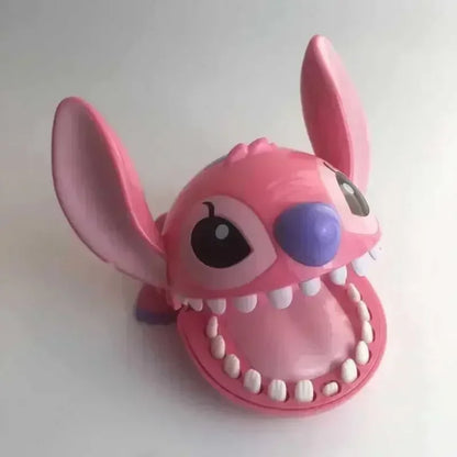Disney Stitch Bite Finger Figures - Anime Dentist Push Teeth Game, Funny Toy Model for Kids, Baby Birthday Gift