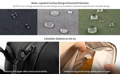 PGYTECH Waterproof Tech Organizer Pouch – Small Electronics Bag for Cables, Phones & Batteries