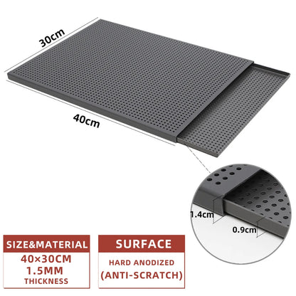 Puff Pastry Baking Tray – Rectangular Perforated Mille Feuille Pan for Oven & Bread