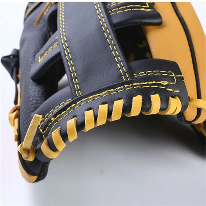 Professional Genuine Leather Baseball Gloves – 11.5/12.5 Inch Mitt for Youth & Adult Softball Training
